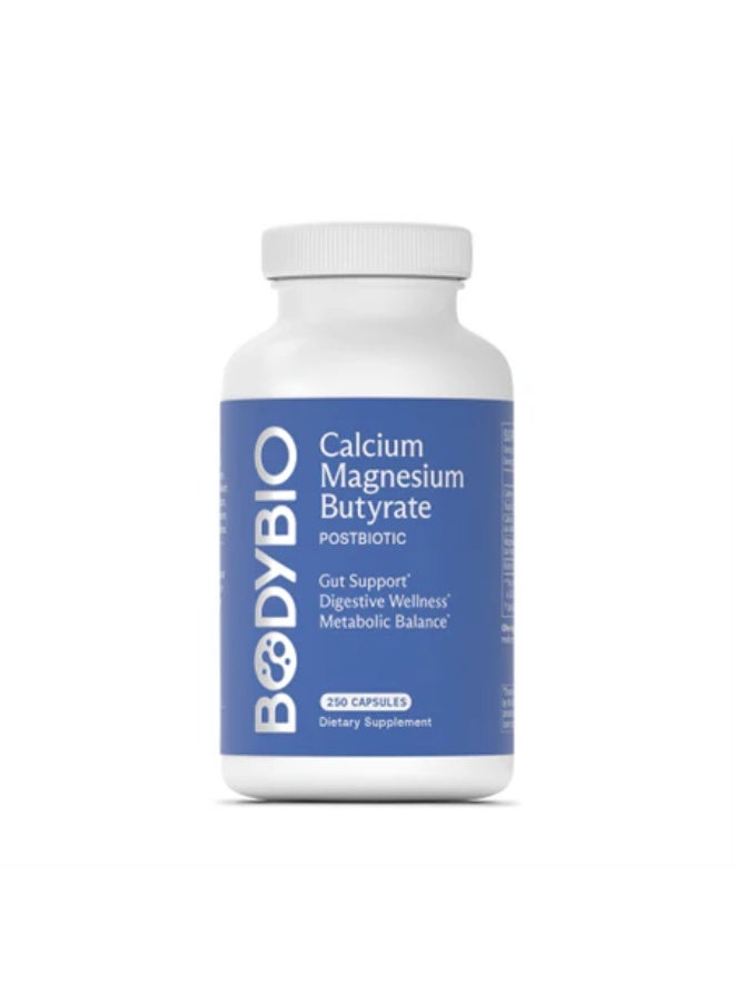 BodyBio Cal Mag Butyrate 250caps - BodyBio - Image 1