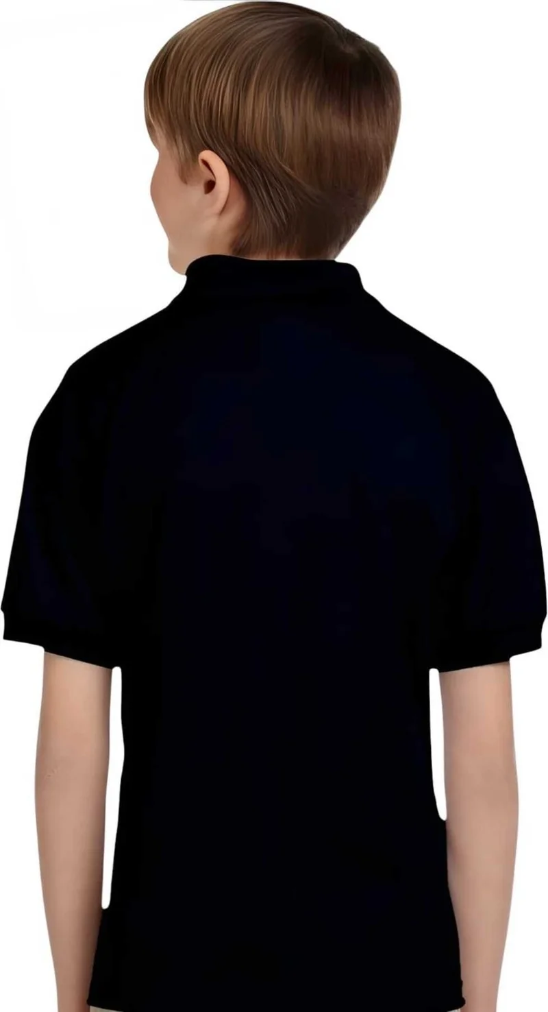 تيزجيلسين 3-Piece Boys Cotton Polo Collar T-Shirt Daily and School Uniform School T-Shirt