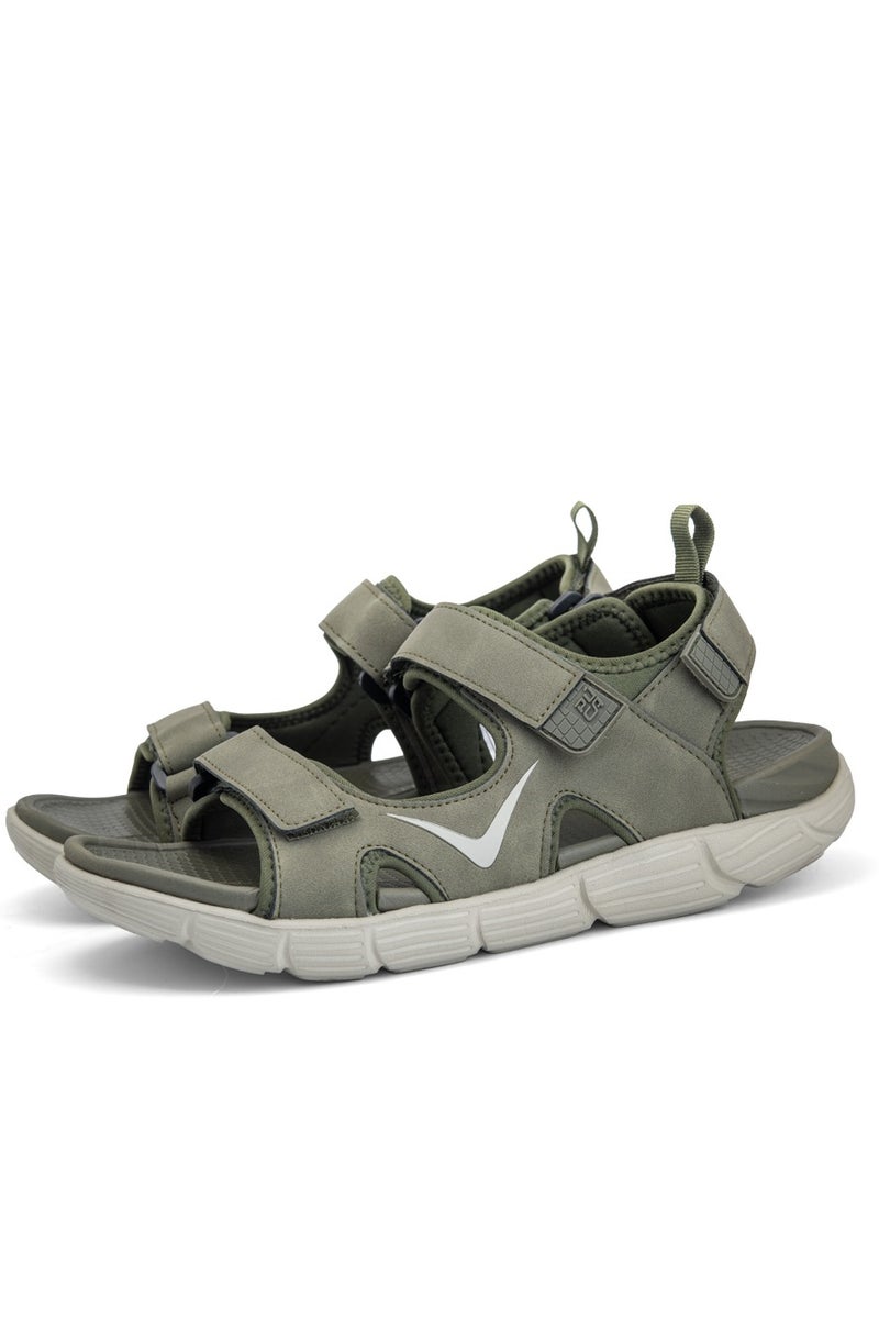 PUCA Sandals For Men | Comfortable Men's Sandals| Phylon Outsole | Anti-Skid | Velcro | Flyby Olive - Image 2