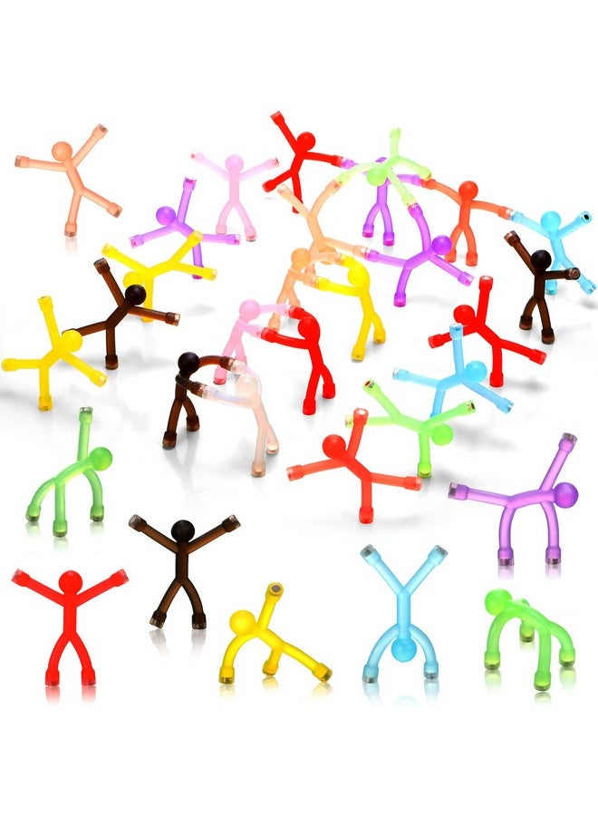Jerify 30 Pcs Humanoid Magnetic Toys Colorful Fidget Toys for Adults Hobbies Crafts Science Cute Novelty Man Fridge Magnets Men Refrigerator Magnets for Refrigerator, Door, Office Fun (Funny Style) - Image 1
