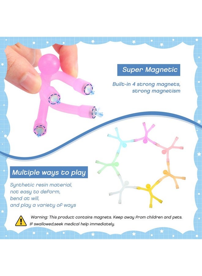 Jerify 30 Pcs Humanoid Magnetic Toys Colorful Fidget Toys for Adults Hobbies Crafts Science Cute Novelty Man Fridge Magnets Men Refrigerator Magnets for Refrigerator, Door, Office Fun (Funny Style) - Image 4