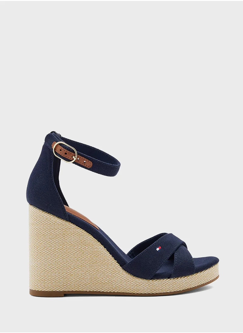 تومي هيلفيغر HIGH WEDGE CRISS CROSS ESPADRILLES