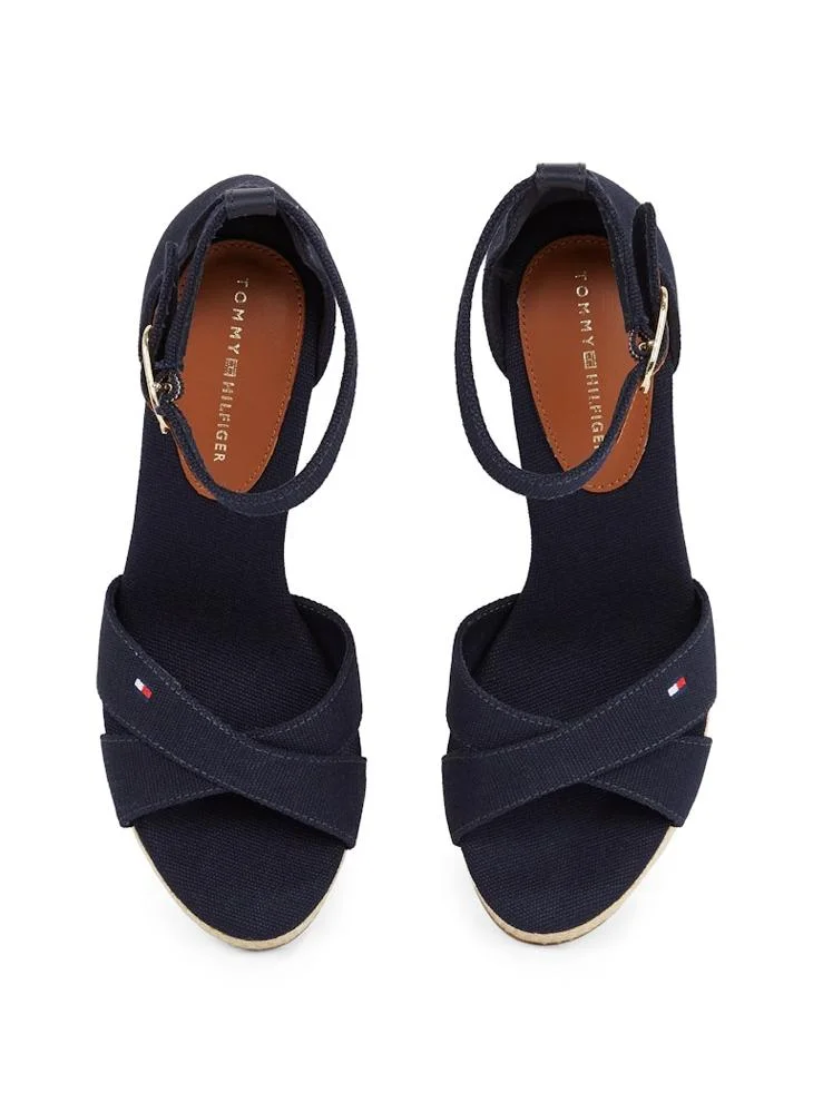 TOMMY HILFIGER HIGH WEDGE CRISS CROSS ESPADRILLES