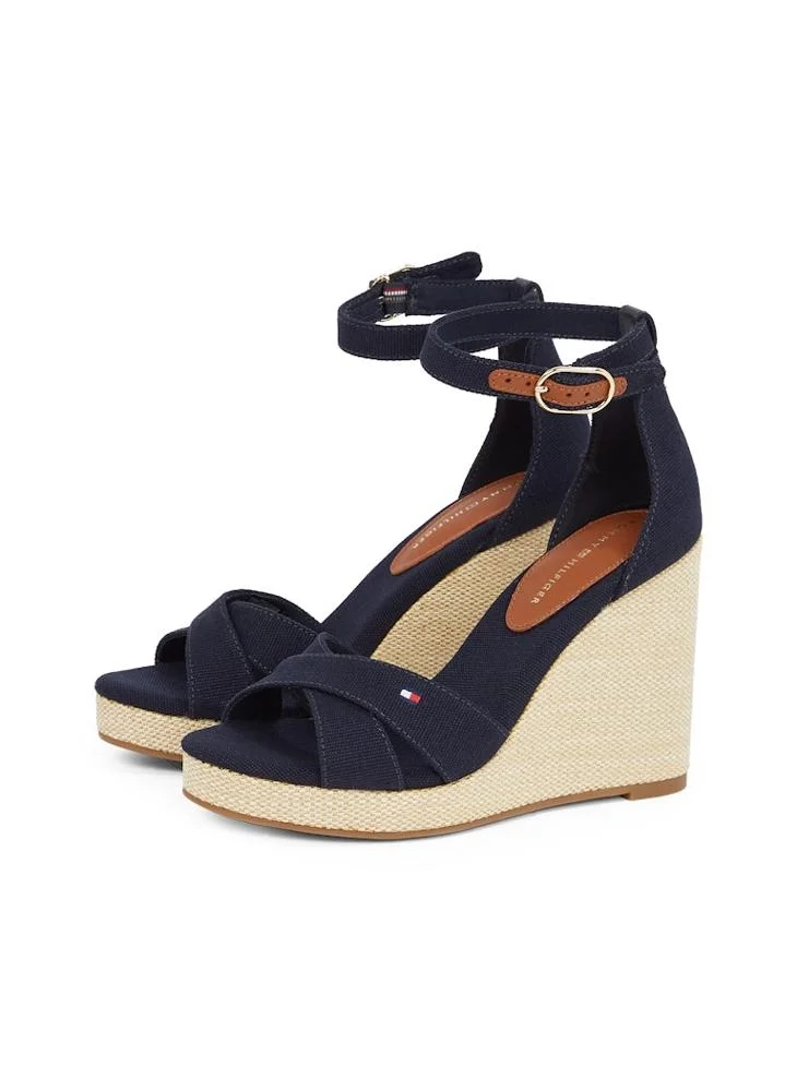 TOMMY HILFIGER HIGH WEDGE CRISS CROSS ESPADRILLES