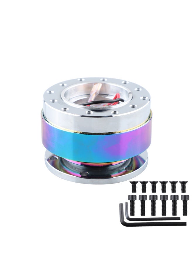Racing Car Quick Release And Convenient Modification Steering Wheel Quick Release Device Car Connection Adapter Anti-theft Part Modification Base Quick Release-Product Color:Color  - Image 1
