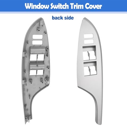 Osompar Power Window Switch Bezel Front Driver Side (Silver) Compatible with 2009-2013 Toyota Corolla 4Dr Replaces 74232-02730-B0 Master Window Switch Panel - Image 4