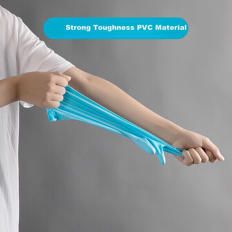 CHAHUA Dishwashing Gloves PVC 3 Pairs Medium Size Thickened Durable Household Cleaning Kitchen Waterproof Laundry Rubber Gloves * - Image 2