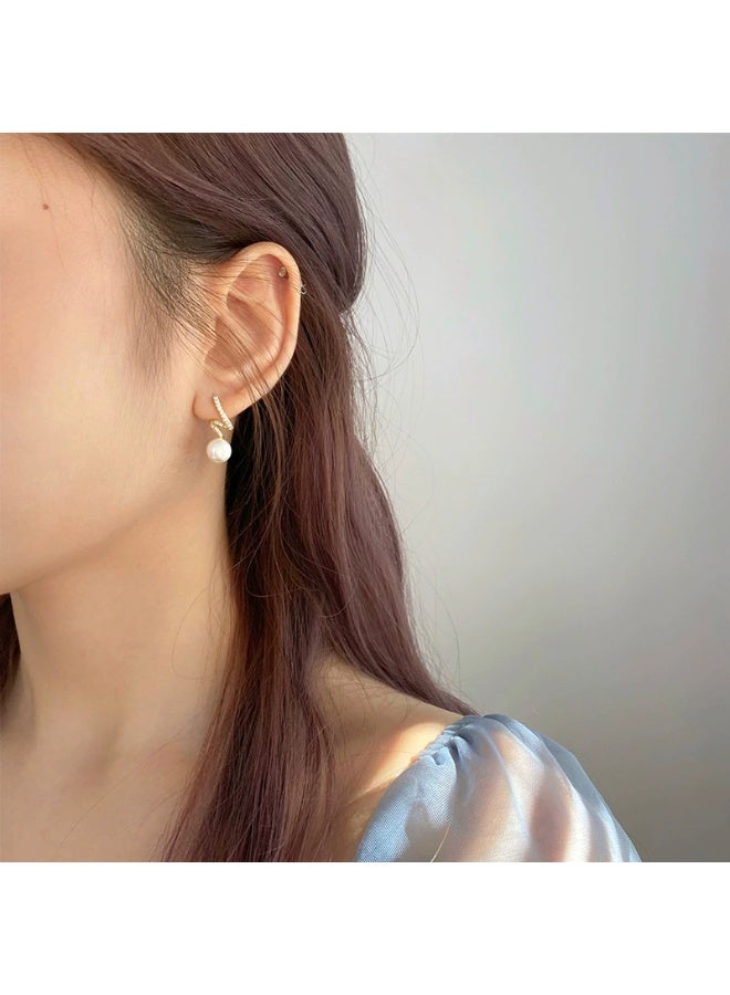 Goolsky S925 Sterling Silver Stud Earrings for Women Summer Niche Design High-End Light Luxury Shell Pearl French New Trendy Statement Earrings - Image 2