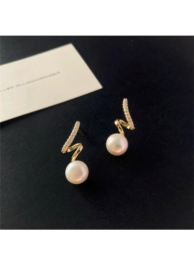Goolsky S925 Sterling Silver Stud Earrings for Women Summer Niche Design High-End Light Luxury Shell Pearl French New Trendy Statement Earrings - Image 5