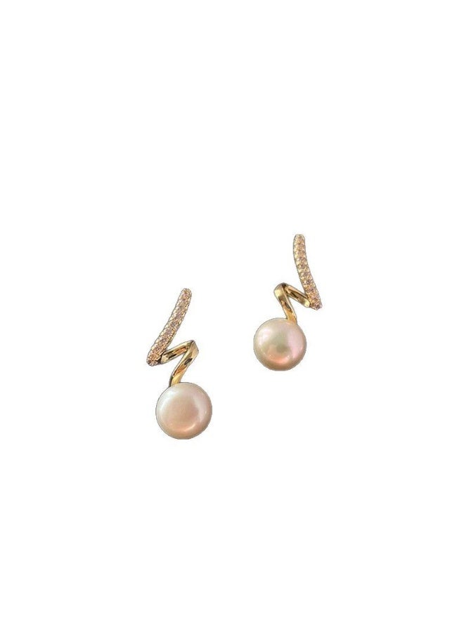 Goolsky S925 Sterling Silver Stud Earrings for Women Summer Niche Design High-End Light Luxury Shell Pearl French New Trendy Statement Earrings - Image 4