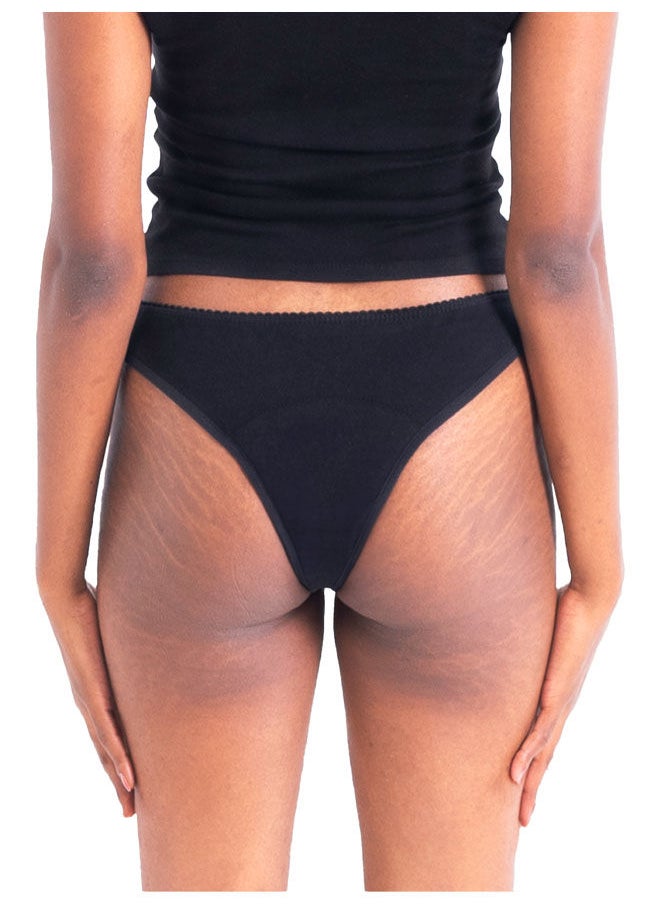 shemsi - Copacabana Strong| Size XS| Absorption Period Underwear| Black - Image 1