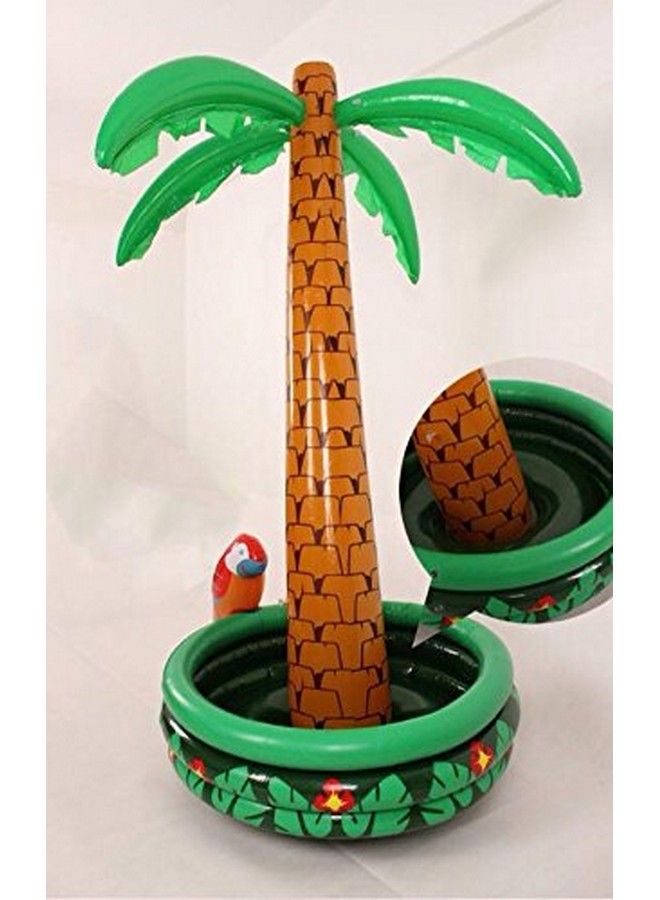 Amscan Jumbo Palm Tree Inflatable Cooler 6 Ft Multicolor - Image 5