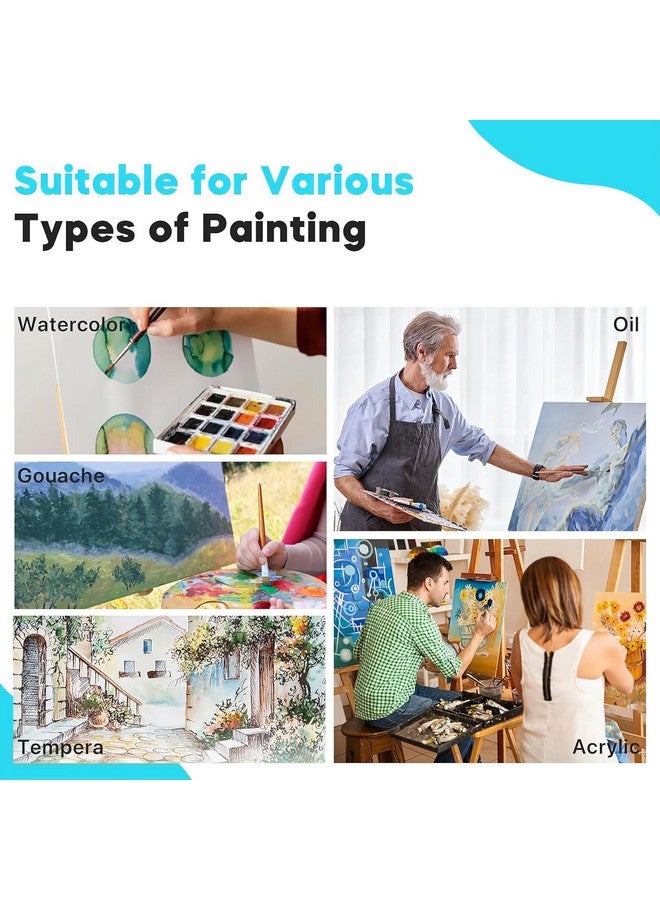 True Flair Trueflair 9 PC Big Sizes Cotton Canvas Boards for Acrylic, Gouache, Watercolour, Ink Painting, Art Supplies, (8X10, 9X11, 11X14) 3pcs Each (100% Cotton) - Image 4