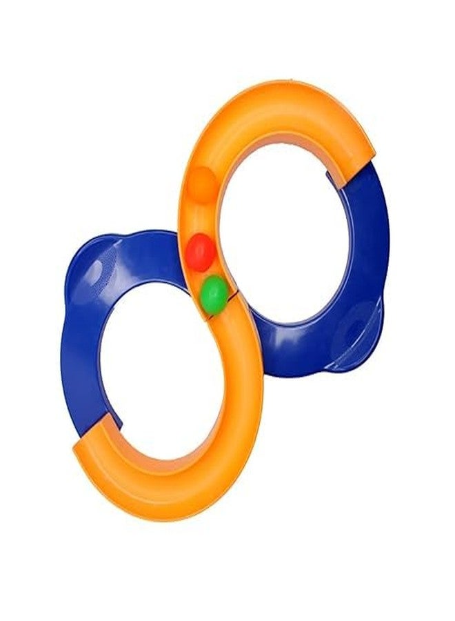 GLAN 8 Shape Infinite Loop Interaction Balancing Track Toy with 3 Bouncing Balls for Kids Indoor Games for Kids Fun and Playing Multicolour Pack of 1 (Track Game) - Image 1