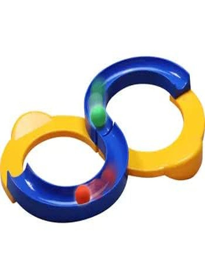 GLAN 8 Shape Infinite Loop Interaction Balancing Track Toy with 3 Bouncing Balls for Kids Indoor Games for Kids Fun and Playing Multicolour Pack of 1 (Track Game) - Image 5