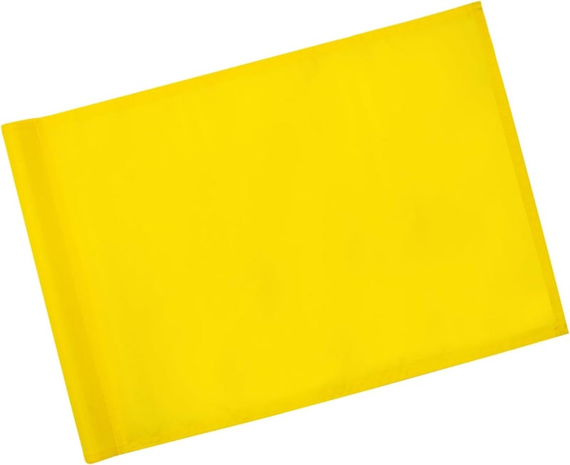 KINGTOP Golf Flag 20x14 Inch - Plain Yellow, 420D Nylon, Tube Inserted - Standard Putting Green Flags for Backyard Practice, Golf Courses, Country Club, 1-Pack - Image 1