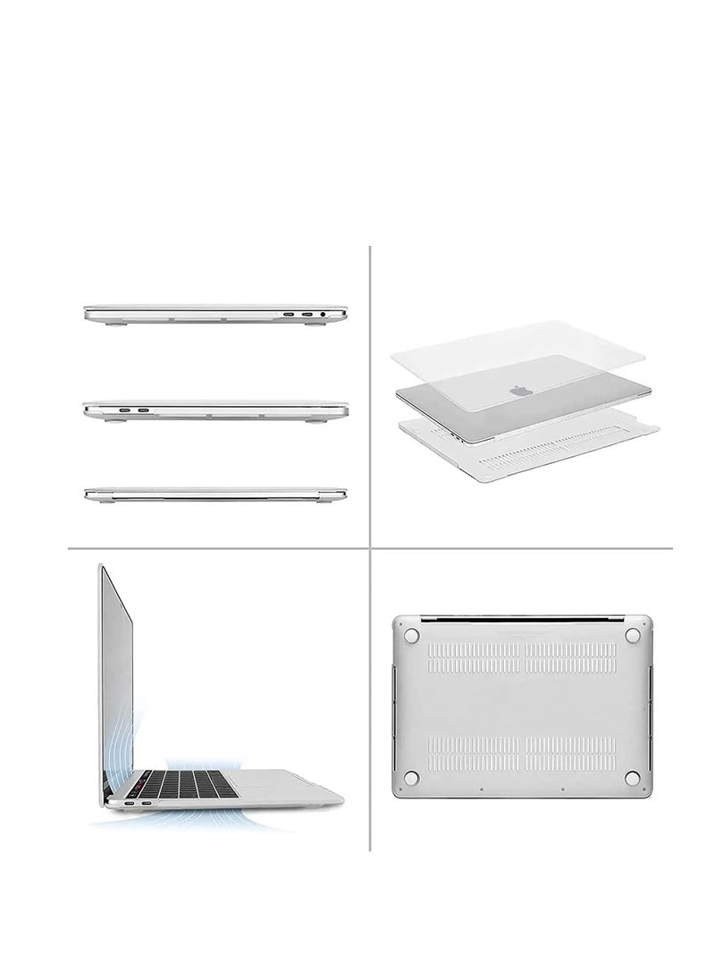 Generic - Case Compatible with MacBook Pro 13 inch Case 2022-2016 (Model: A2338 M1/M2 A2289 A2251 A2159 A1706 A1708 A1989), Slim Plastic Hard Shell Protective Case Cover with Touch Bar - Matte Clear - Image 1
