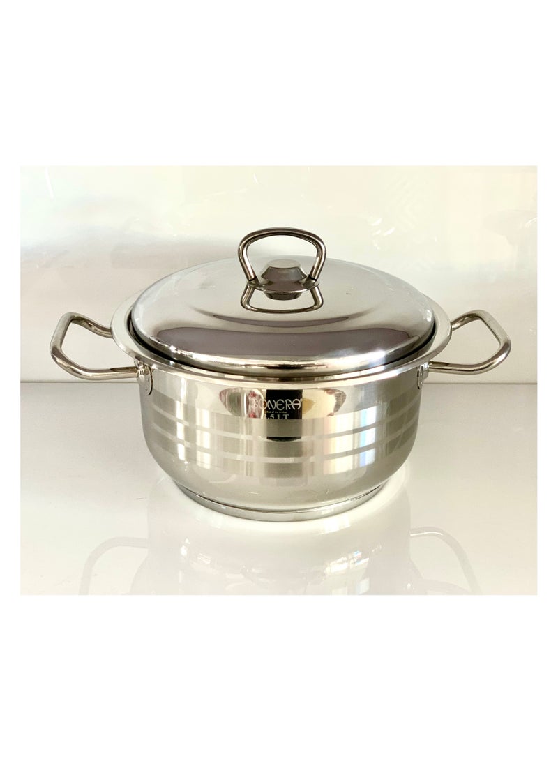Bonera Masterchef Deep Pot 18cm - 2.5 Litre - 18/10 Cr-Ni Stainless Steel - Image 2