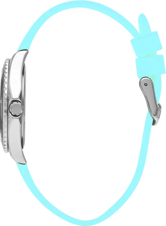 سلازنجر ساعة يد رجالية تناظرية بسوار سيليكون