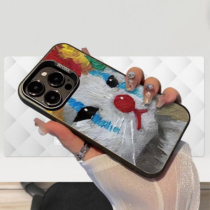 حافظة هاتف لـ iPhone 15 Pro Max ألوان مختلطة طباعة UV مضادة للاصفرار - Image 2