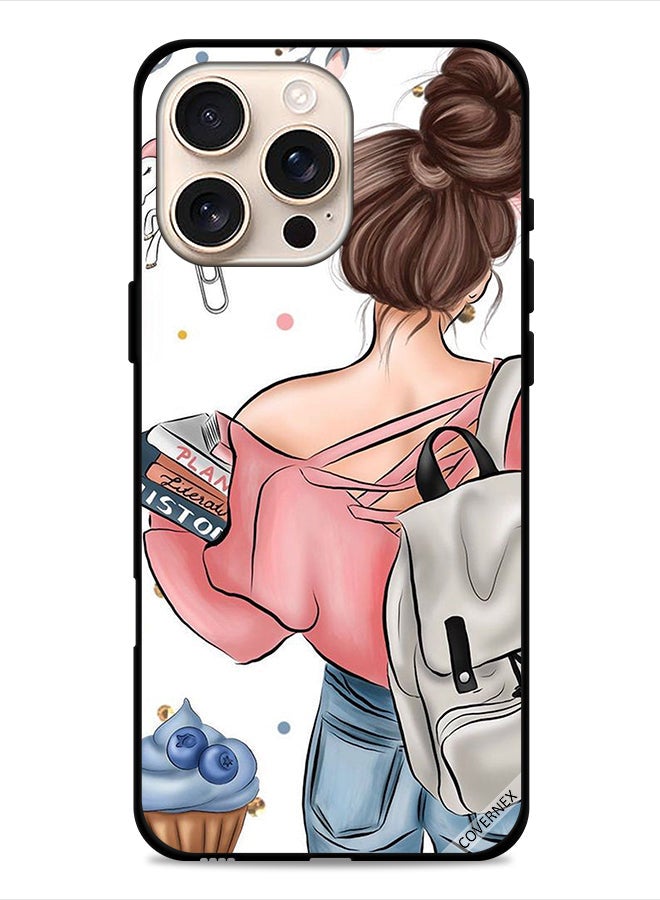 Covernex Apple iPhone 16 Pro Protective Case Cover Books In Girl Hand Art - Image 1