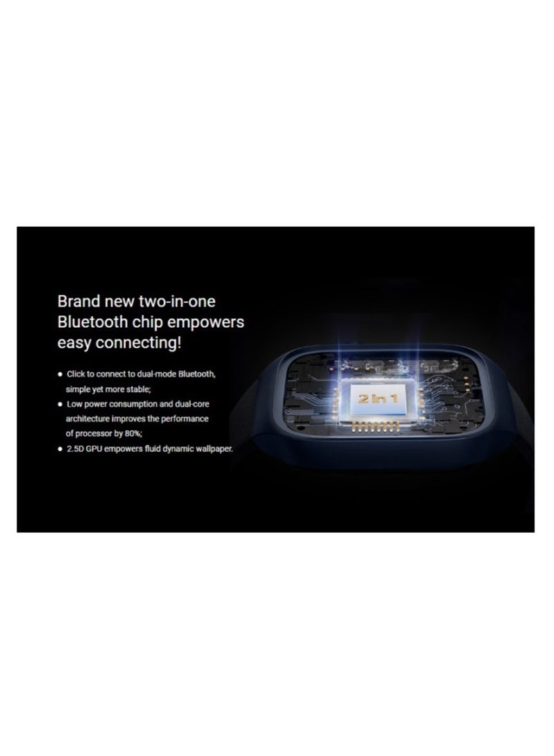 ميبرو ساعة ذكية T2 - أزرق غامق - Image 4