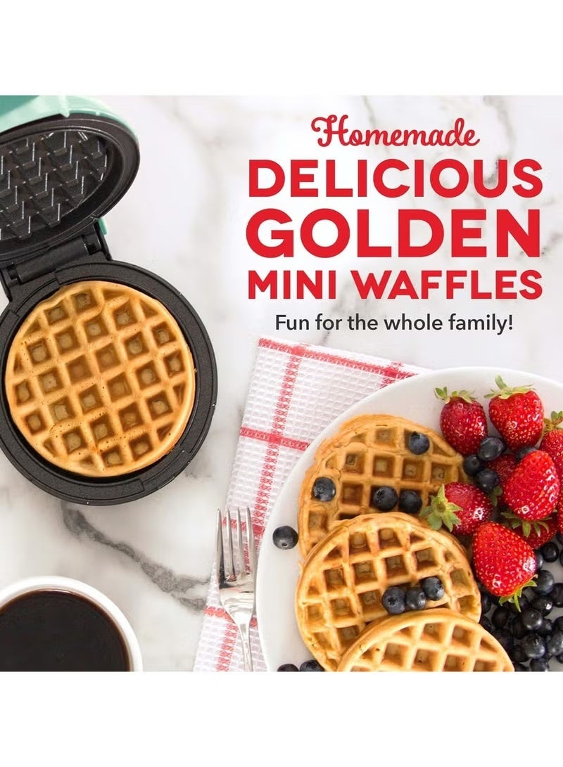 Dash Mini Nonstick Waffle with Quick Heat-Up, PTFE Nonstick Surface - Perfect Mini Waffle Maker for Kids and Families, Just Add Batter - Image 5