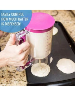 Generic Pancake Cupcake Batter Dispenser, Bakeware Maker with Measuring Label, Perfect Baking Tool for Cupcakes, Waffles, Muffin Mix, Cake or Any Baked Goods  - Image 3