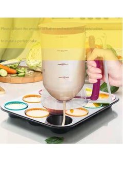 Generic Pancake Cupcake Batter Dispenser, Bakeware Maker with Measuring Label, Perfect Baking Tool for Cupcakes, Waffles, Muffin Mix, Cake or Any Baked Goods  - Image 5
