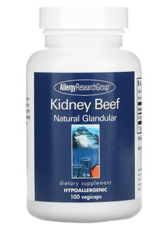 Allergy Research Group Kidney Beef Natural Glandular 100 Vegicaps 
