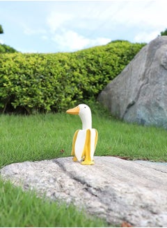 Y&D Garden Sculptures, Statues Decor, Creative Banana Duck Art Decorations, Gnome Suitable for Patio Lawn Yard Office Outdoor Decor Housewarming Gift  - Image 4