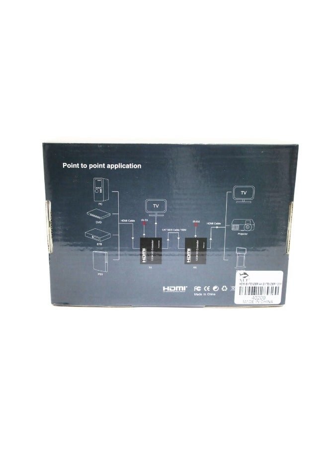 XLT HDMI Ethernet Extender to RJ45 1080P, Connect Over by Cat6 Cat7 Cable - 120m  - Image 5