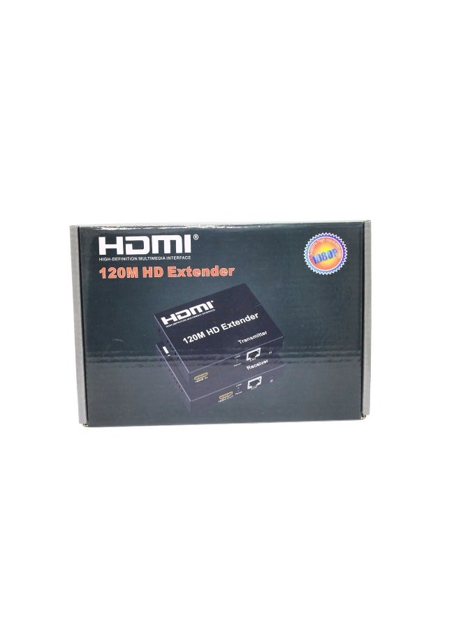XLT HDMI Ethernet Extender to RJ45 1080P, Connect Over by Cat6 Cat7 Cable - 120m  - Image 4