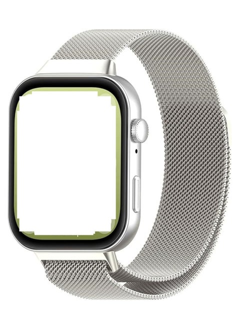 Huawei Watch Fit 3 Stainless Steel Replacement Strap Metal Mesh with Magnetic Closure Watch Strap for Men and Women Bracelets