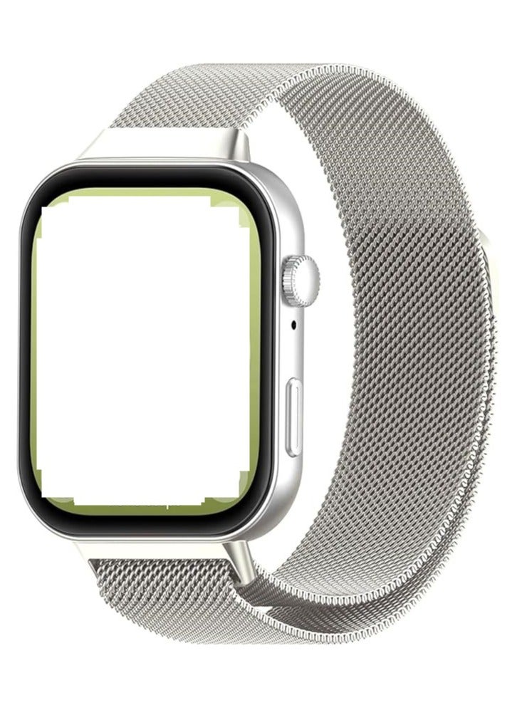 Huawei Watch Fit 3 Stainless Steel Replacement Strap Metal Mesh with Magnetic Closure Watch Strap for Men and Women Bracelets - Image 1