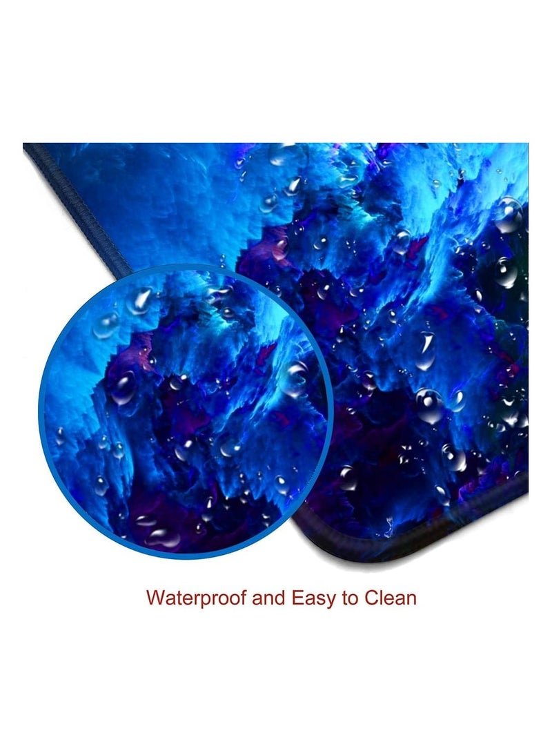 Gaming Mouse Pad, Large Non-Slip Rubber Base Mouse Pad, Keyboard Mouse Pad 30*60cm,Dazzling Galaxy  - Image 3