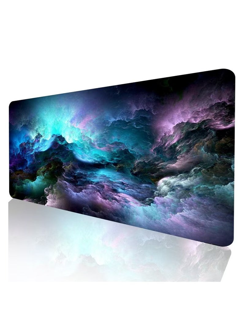 Gaming Mouse Pad, Large Non-Slip Rubber Base Mouse Pad, Keyboard Mouse Pad 30*60cm,Dazzling Galaxy  - Image 1