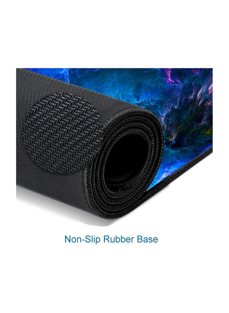 Gaming Mouse Pad, Large Non-Slip Rubber Base Mouse Pad, Keyboard Mouse Pad 30*60cm,Dazzling Galaxy  - Image 2