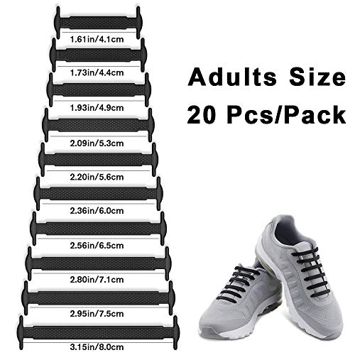 HOMAR No Tie Shoelaces for Kids and Adults Stretch Silicone Elastic No Tie Shoe Laces - Image 2