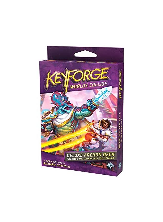 Fantasy Flight Games Keyforge Worlds Collide Deluxe Deck Expansion ; Fastpaced Card Came ; Strategy Game For Adults And Teens ; Ages 14+ ; 2 Players ; Average Playtime 45 Minutes ; Made By - Image 4