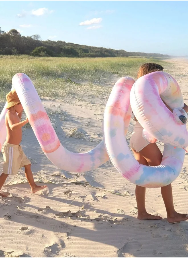 SUNNY LIFE Giant Inflatable Noodle Snake Tie Dye Tie Dye