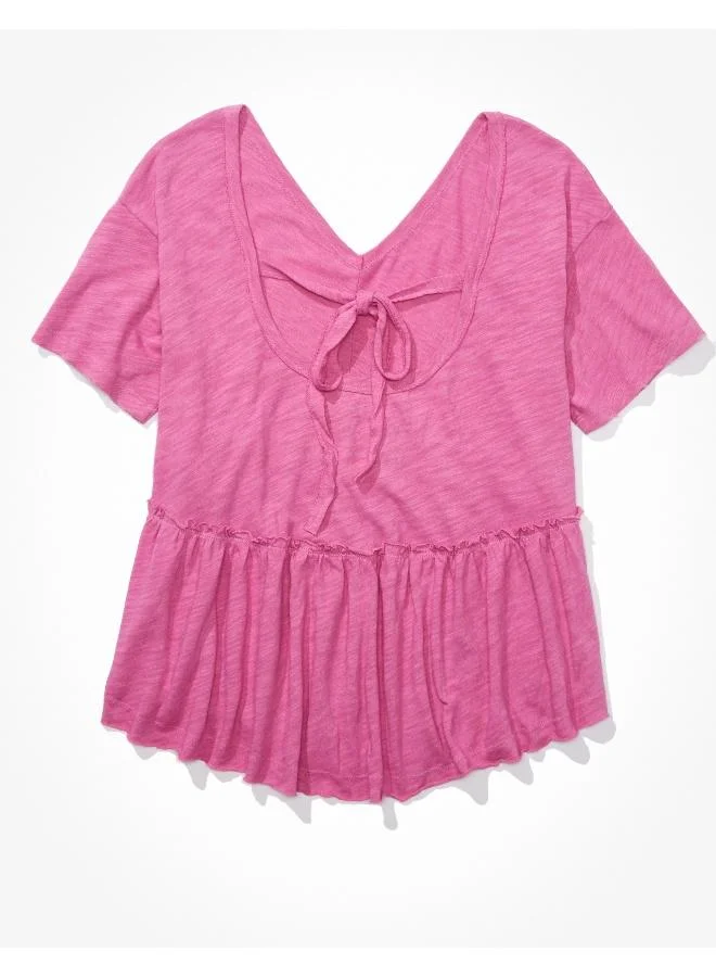 امريكان ايجل AE Oversized V-Neck Tee