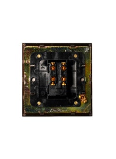 Donmarco 1 Gang Intermediate Switch – Rocker Button – Stainless Steel Panel, Modern & Durable, Fire-Resistant Electric Switch, 15-Year Warranty, Wall Switch for Home and Office (Light Antique Brass)  - Image 3