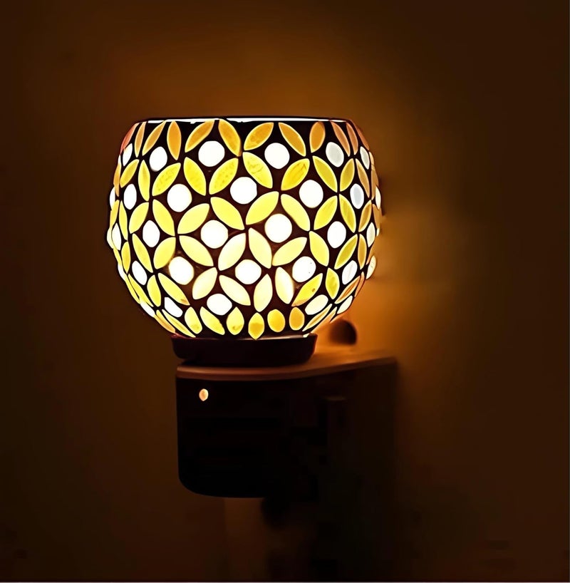 SPOKEN Electric Multipurpose Kapoor Dani, Camphor Diffuser Red Dimond Electic Camphor Burne, Incense Aroma Dhoop Dani Camphor Burner Diffuser Electrical Night Lamp for Home Office, (M-06Red) - Image 1