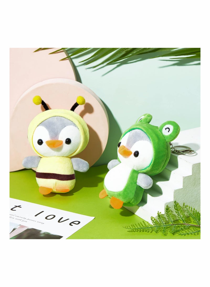 Adorable Mini Penguin Keychains - Set of 2 Stuffed Plush Penguins, 5-Inch Cute Animal Keychains for Backpacks, Kids' Birthday Party Favors and Accessories.  - Image 4