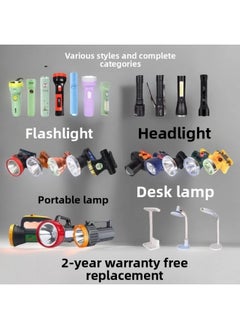 Generic Kangming 8951 Flashlight Mini Kids Student Outdoor Home Lighting LED Rechargeable Plastic Flashlight-Product Specifications:Yb-005 Strong Light Flashlight  - Image 4