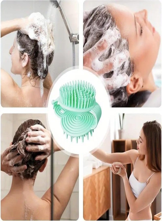 OVERSEASE Candy Color Double Side Hair Washing Spa Head Body Scalp Massage Brush Comb Magic Handle Hair Scalp Massage Shampoo Brush (Multicolour) - Image 5