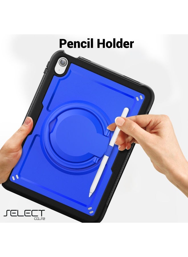 سيليكت كفر حماية آيباد مقاوم للصدمات - تصميم آمن للأطفال، حامل قابل للدوران 360 درجة، بتقنية Thermoline - غلاف حماية لجهاز iPad متوافق مع ايبادات الجيل السابع / الثامن / التاسع مقاس 10.2inch - Image 2