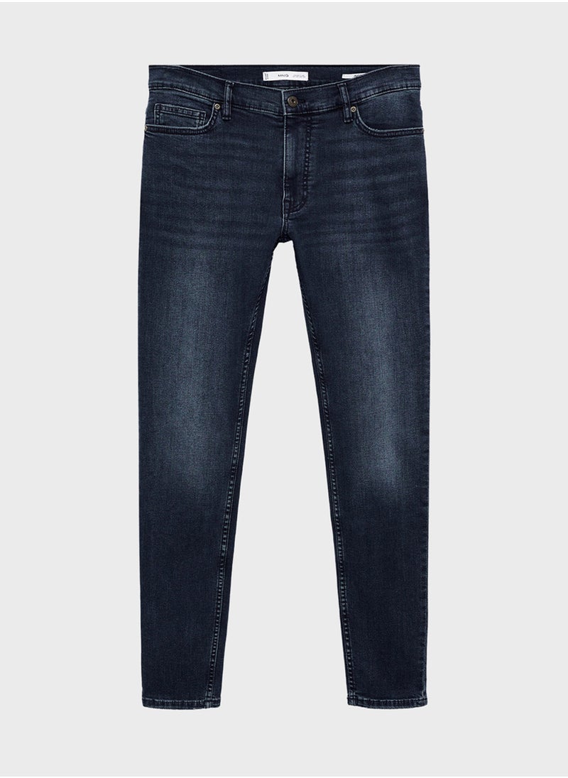 Casual Sim Fit Rinse Wash Jeans