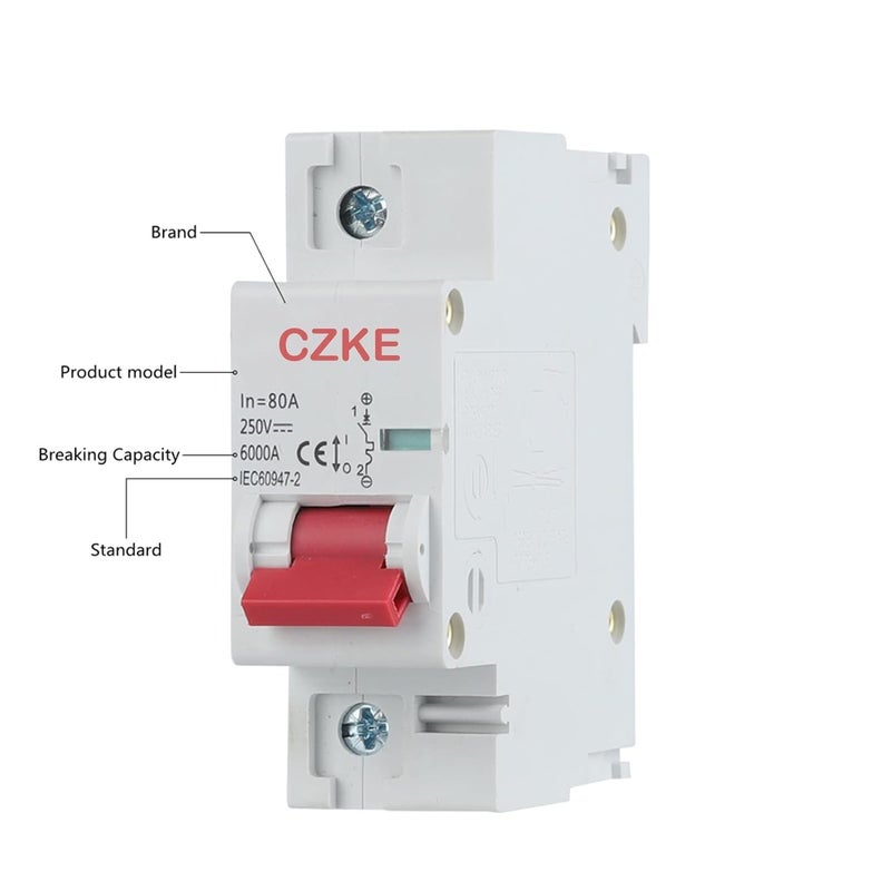 50A 1P Miniature Circuit Breaker MCB 27mm 1A To 125A 6000kA Breaking Capacity - Image 4
